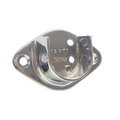 U.S. Futaba US Futaba UF83340CH 1.0625 in. Closet Rod Flange Open; Chrome UF83340CH